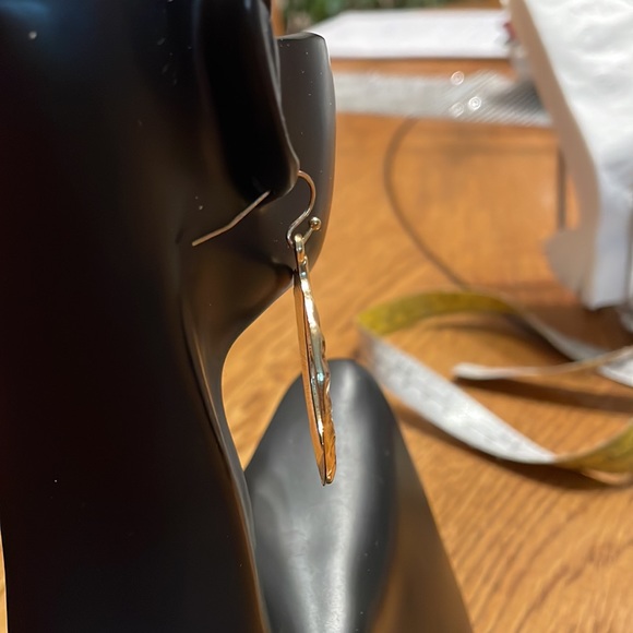 Classic gold tone earrings for pierced ears made in Canada 🇨🇦 - Picture 3 of 5